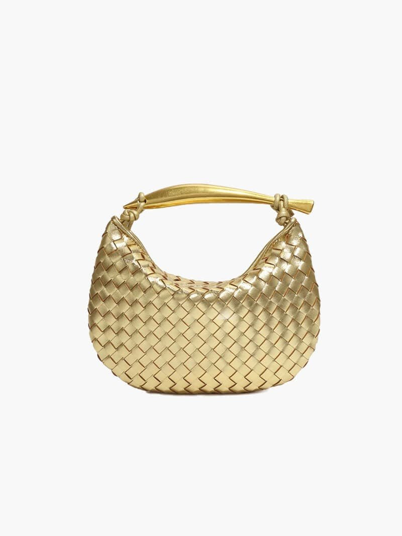 Sac à Main En Osier avec Poignée Luxe