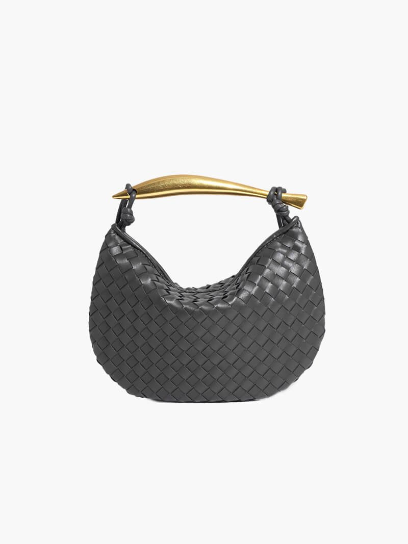 Sac à Main En Osier avec Poignée Luxe