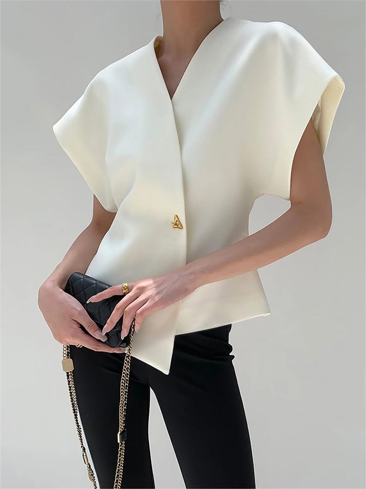 Top Femme Décolleté Asymétrique - Foivo