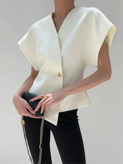 Top Femme Décolleté Asymétrique - Foivo