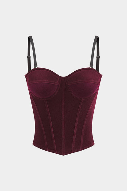 Corset Luxe Velours Féminin