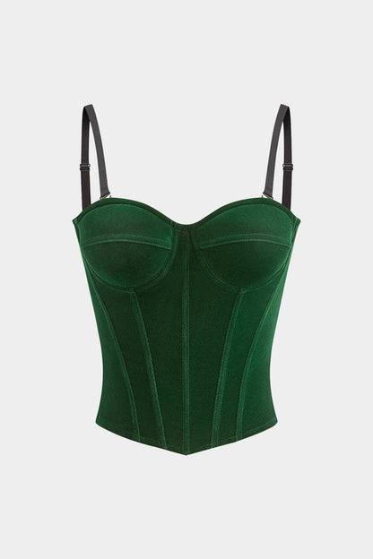 Corset Luxe Velours Féminin - Foivo