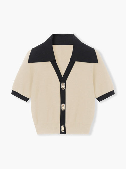 Pull Tricot Col Ronde Chic
