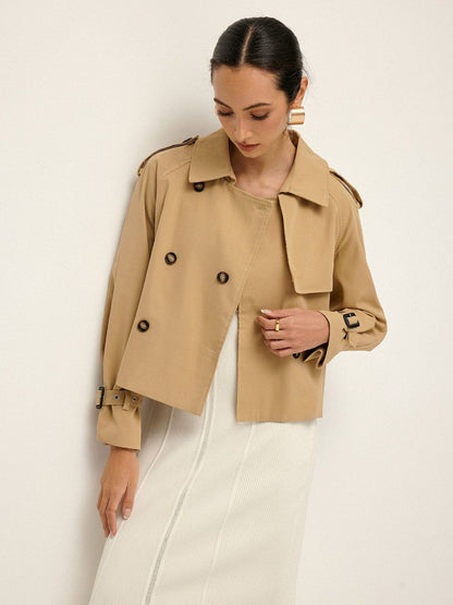 Manteau Classique à Fermeture Éclair