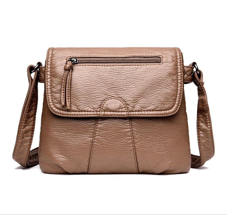 Sac à main en cuir noir chic pour femme