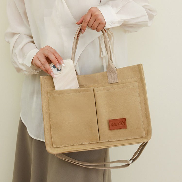 Sac à main en toile chic et polyvalent pour femme - Foivo