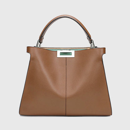Sac à main chic en cuir femme, style vintage élégant
