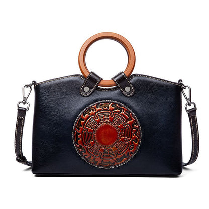 Sac à main en cuir authentique féminin élégant