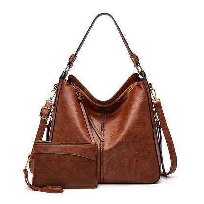 Sac à main femme chic cuir brun quotidien - Foivo