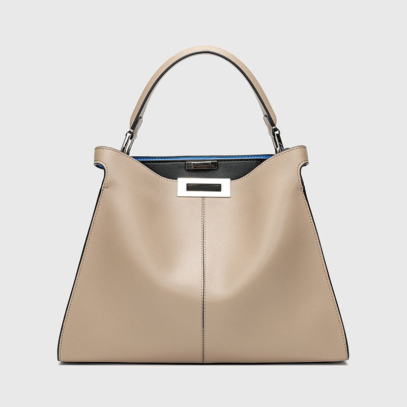Sac à main chic en cuir femme, style vintage élégant