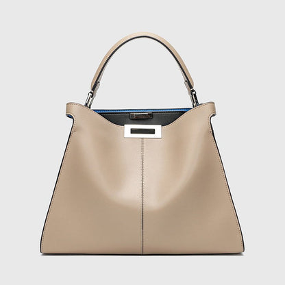 Sac à main chic en cuir femme, style vintage élégant