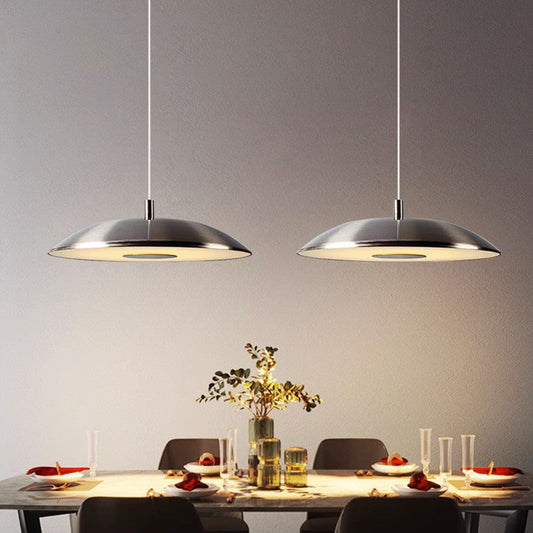Lampe Suspendue LED Chic Minimaliste – Éclairage Raffiné en Métal et Noir - Foivo