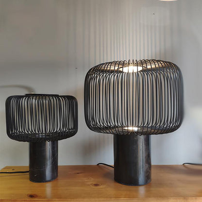 Lampe de Bureau Chic | Base en Pierre et Lumière Douce