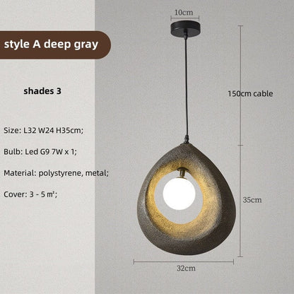 Luminaire Suspendu Élégant Bois LED