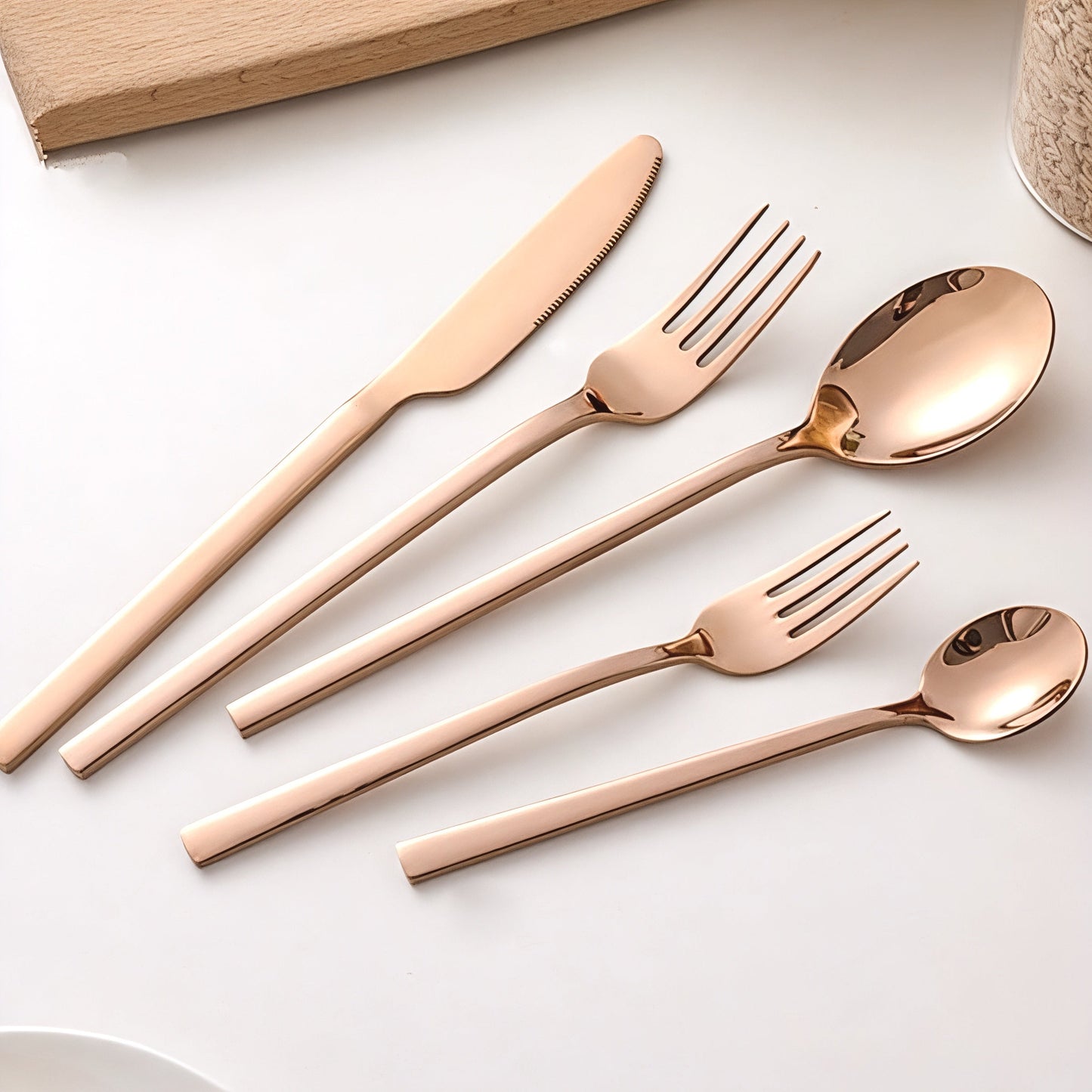 Ustensiles de Table Inox Moderne Élégant