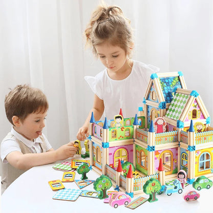 Jeux de Construction Bois Maison - Développe ta Créativité