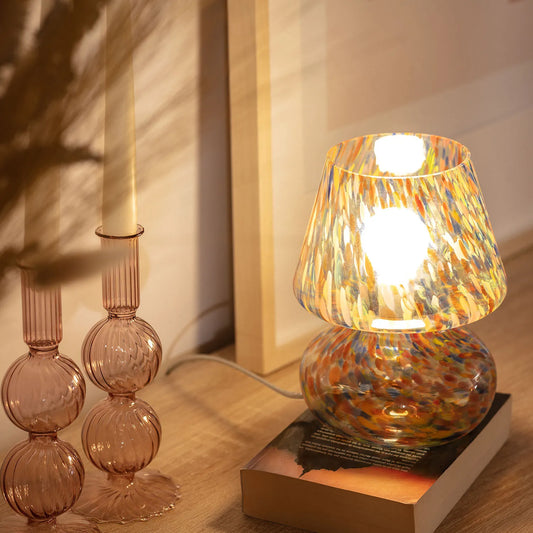 Lampe de table en verre Coloré Lumineux - BlxckFR