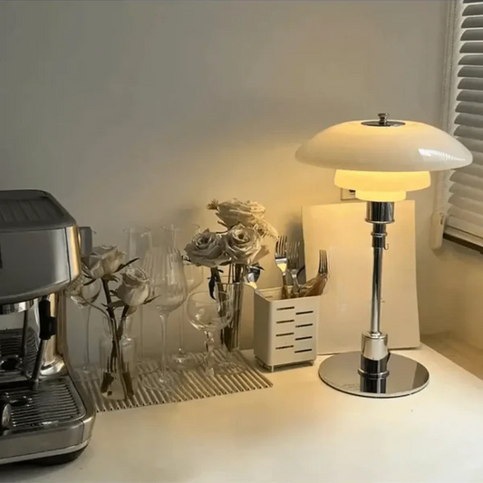 Lampe de Table Dorée Verre Design Nordique - BlxckFR