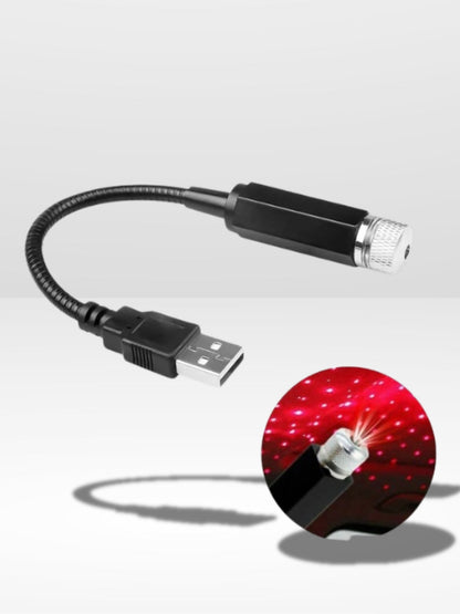 Lampe LED Ambiance Voiture Étoilée