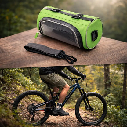 Sacoche de Guidon Vélo Étanche avec Fenêtre Tactile Unisexe