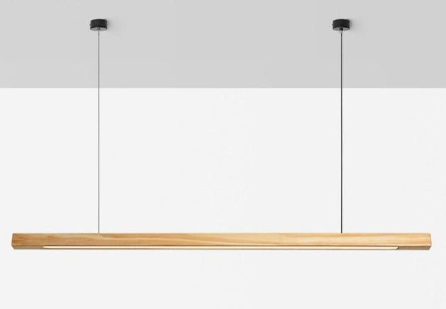 Lampe Suspendue Bois LED Élégante Réglable
