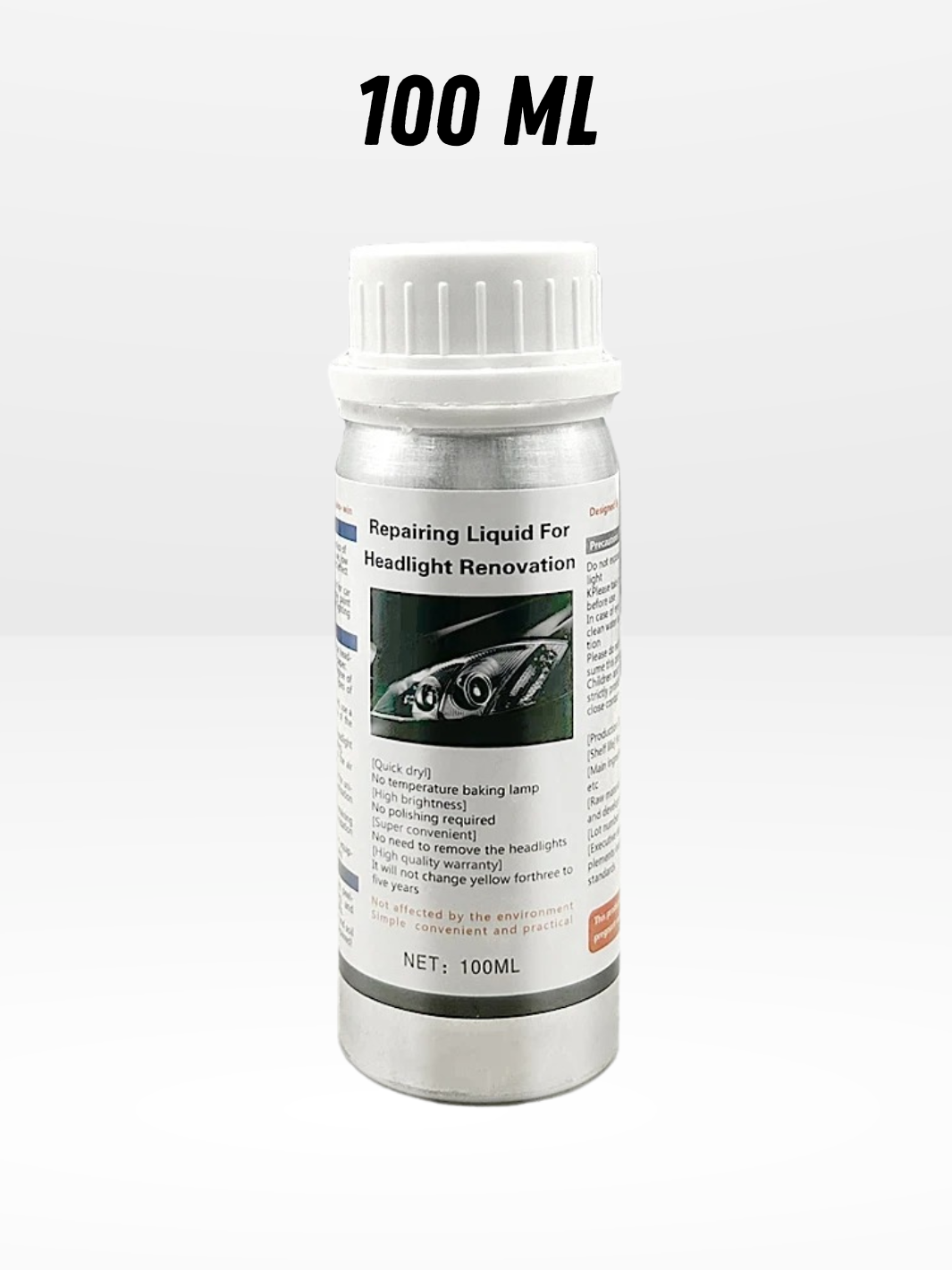 Liquide de réparation phare voiture - Réparateur optique auto rapide - Foivo