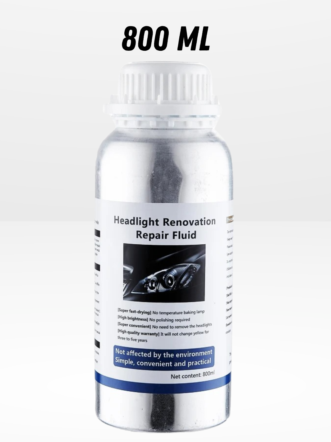 Liquide de réparation phare voiture - Réparateur optique auto rapide