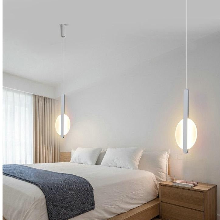Luminaire LED Suspenu Chaleureux | Teinte de Lumière Variable et Design Raffiné