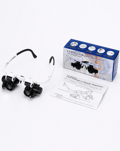 Lunettes Loupe Unisexe avec Éclairage LED Ergonomique