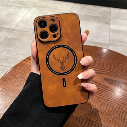 Étui Téléphone Cuir Magnétique
