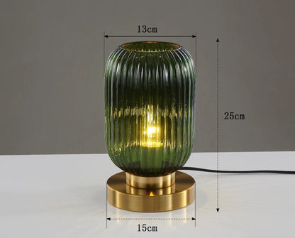 Lampe de Bureau Élégante en Verre LED Minimaliste