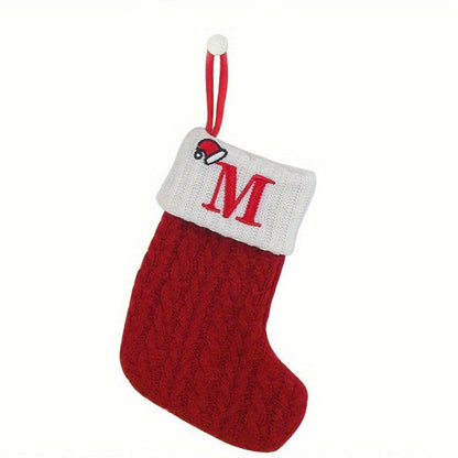 Chaussette de Noël Tricotée Personnalisée Décorative
