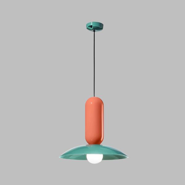 Lampe Suspendue Rondelle Colorée