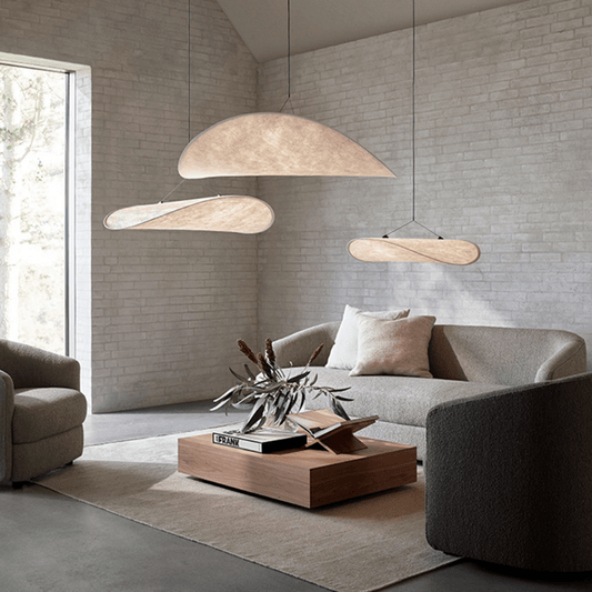 Luminaire Suspendu Minimaliste - Lampe Pendentif Soie LED E27 - Foivo
