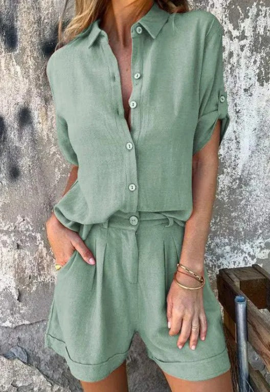 Ensemble Lin Élégant pour Été