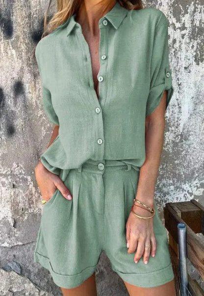 Ensemble Lin Élégant pour Été