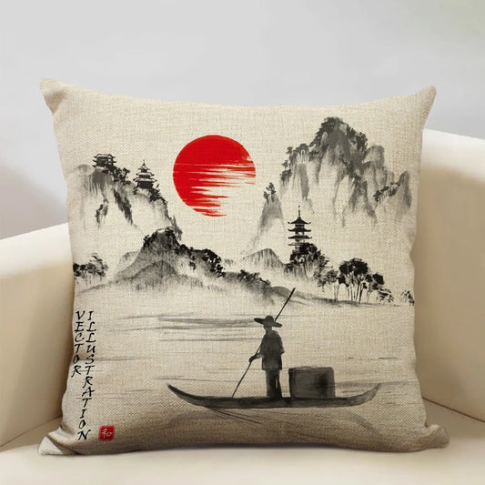 Oreiller Décoratif Style Japonais - BlxckFR