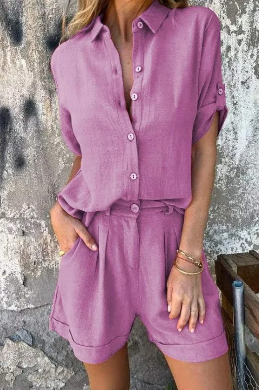 Ensemble Lin Élégant pour Été