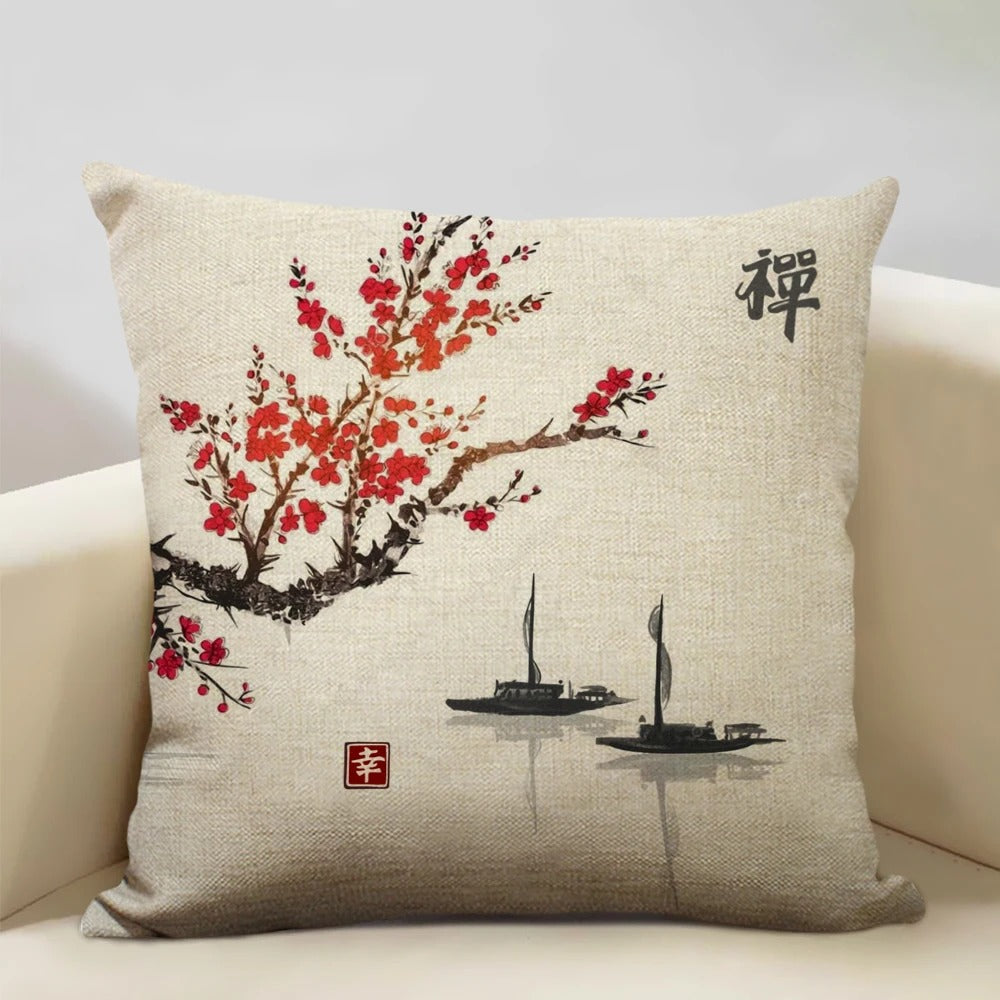 Oreiller Décoratif Style Japonais