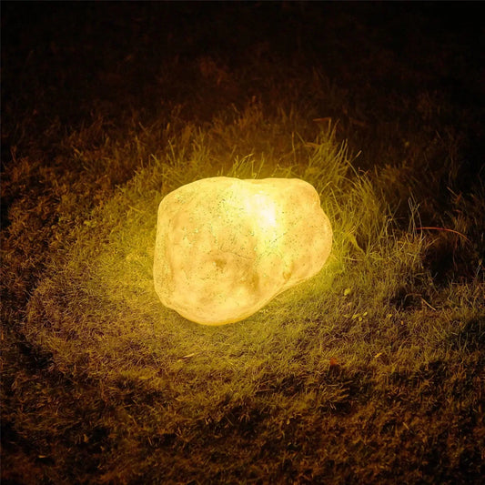 Luminaires Solaire Extérieurs en Pierre | Éclairage Énergétique pour Jardins - Foivo