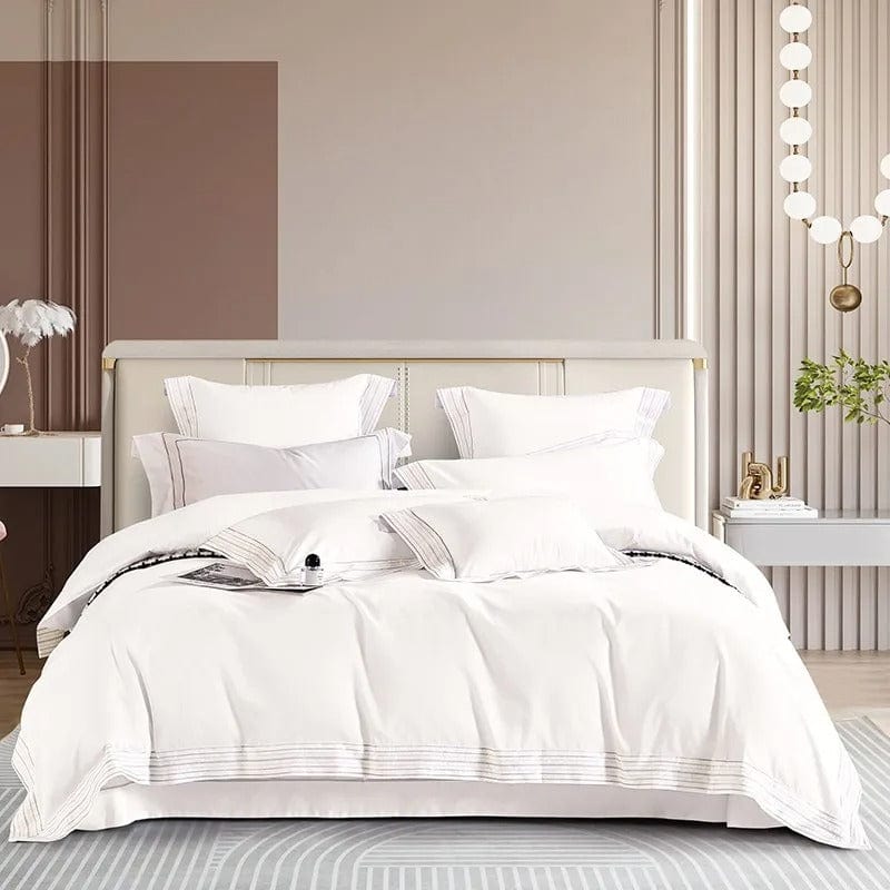 Housse de Couette Coton Doux et Raffinée pour Chambre Élégante - Foivo