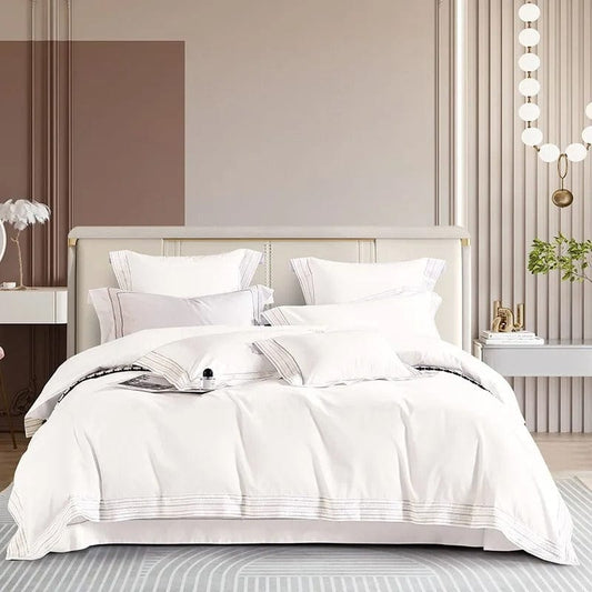 Housse de Couette Coton Doux et Raffinée pour Chambre Élégante - Foivo