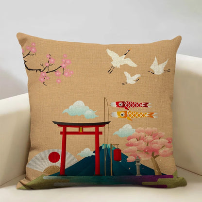 Oreiller Décoratif Style Japonais