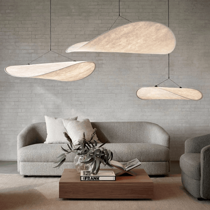 Luminaire Suspendu Minimaliste - Lampe Pendentif Soie LED E27