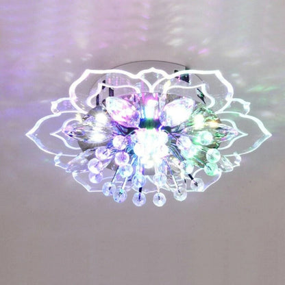 Lumière Élégante - Lampe Plafond Cristal LED Luxe