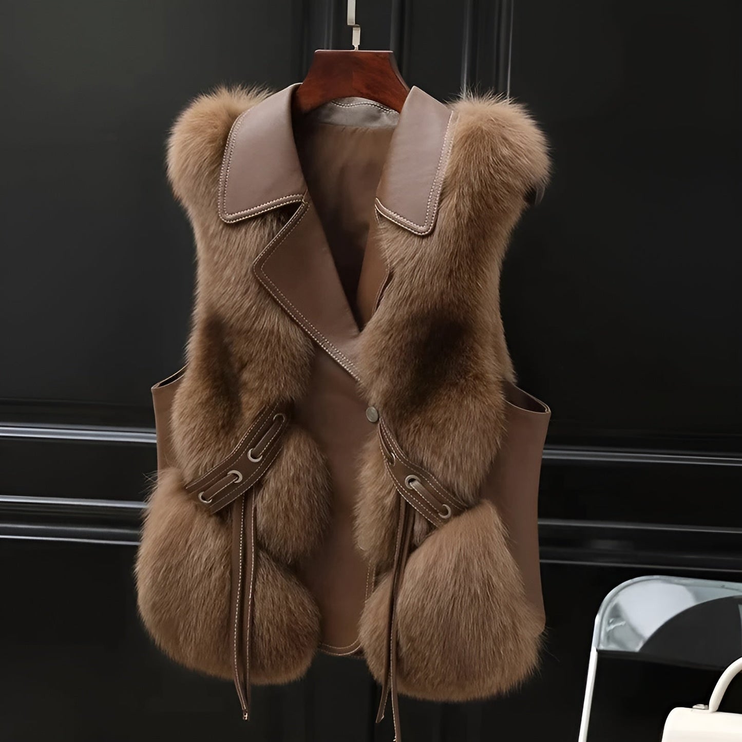 Gilet Fourrure Douce et Chaude