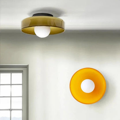 Lampe Plafond en Verre Transparent - Éclairage Raffiné pour Maison - Foivo