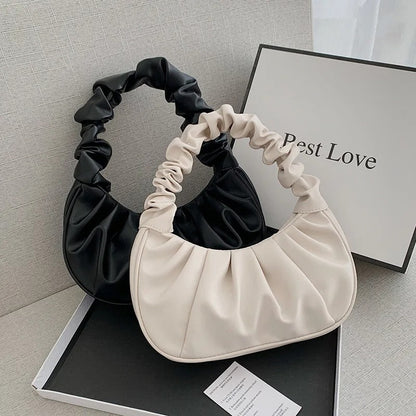 Sac à bandoulière Femme en PU Plissé Style Moderne