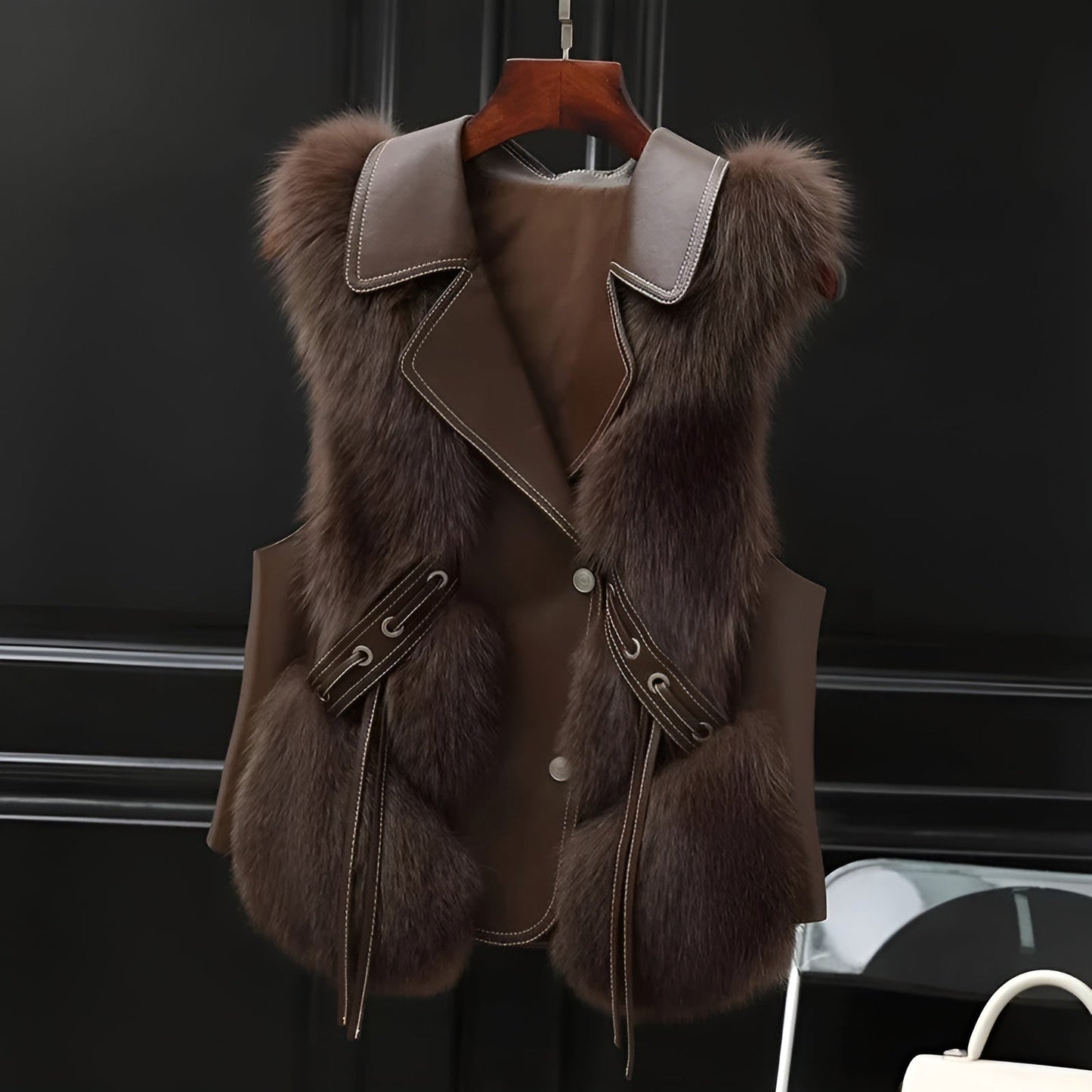 Gilet Fourrure Douce et Chaude