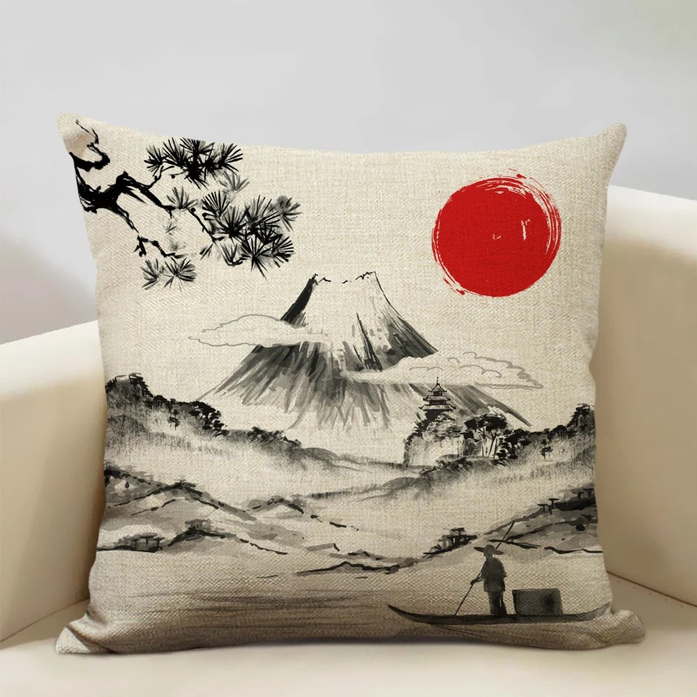 Oreiller Décoratif Style Japonais